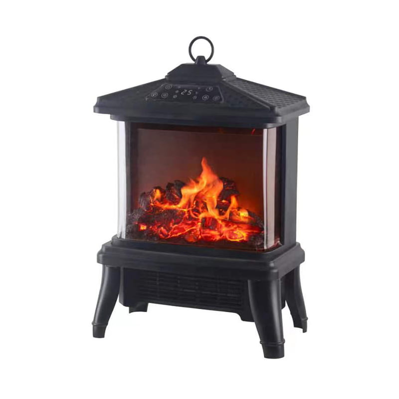Digital 3D Flame Electric Ceramic Heater med LED -display og håndtag